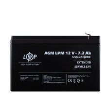 Розпродаж Акумулятор AGM LPM 12V - 7.2 Ah