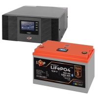 UPS LogicPower B1500 + Lithium (LiFePO4) Battery 1280 Watts (3406+37476 100 Ah)