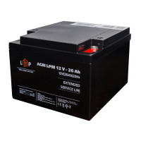 AGM Battery LPM 12V - 26 Ah with M5 Bolt Terminals