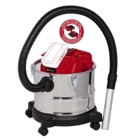 Einhell TE-AV 18/15 Li C - Solo PXC 18V 100mBar 15L 3.1kg Cordless Professional Ash Vacuum Cleaner without Battery and Charger