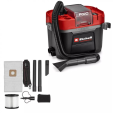 Пилосос професійний акумуляторний Einhell Professional TP-VC 18/10 Li BL 18В 130мбар контейнер 10л вологе/сухе прибирання Dust Class L 3.05кг без АКБ та ЗП