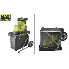 Подрібнювач садовий акумуляторний Max Power Ryobi RY36SHX40-0 36В 40мм 55л фреза низькошумний 18кг без АКБ та ЗП