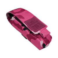 Pink tourniquet pouch with multicam print for civilians, military, women, girls