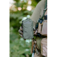 Сумка Сухарка тактическая, армейский утилитарный подсумок MOLLE 15х9х5,5 см Олива