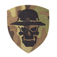 Шеврон Camotec Череп в панамі (7*8) MC