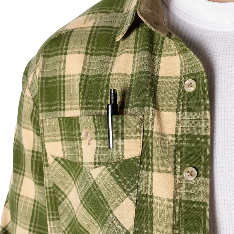 Сорочка "Легіт" Olive/White (9333)