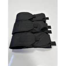 Підсумок потрійний для магазинів АК закритий з MOLLE (Чорний)
