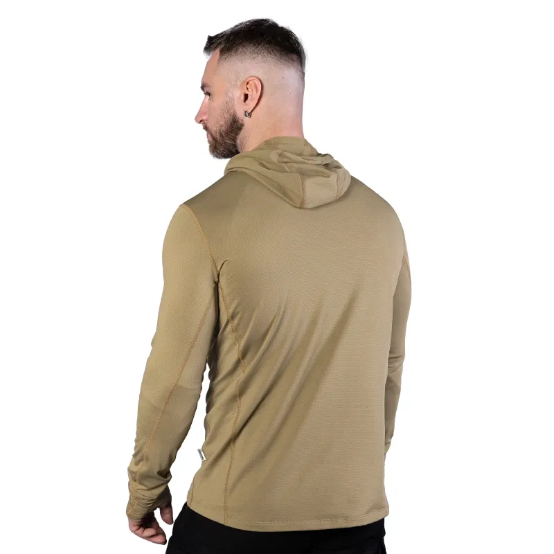 Лонгслів Chiton Hood 2.0 CoolPass ThermoGrid Tan (9537)