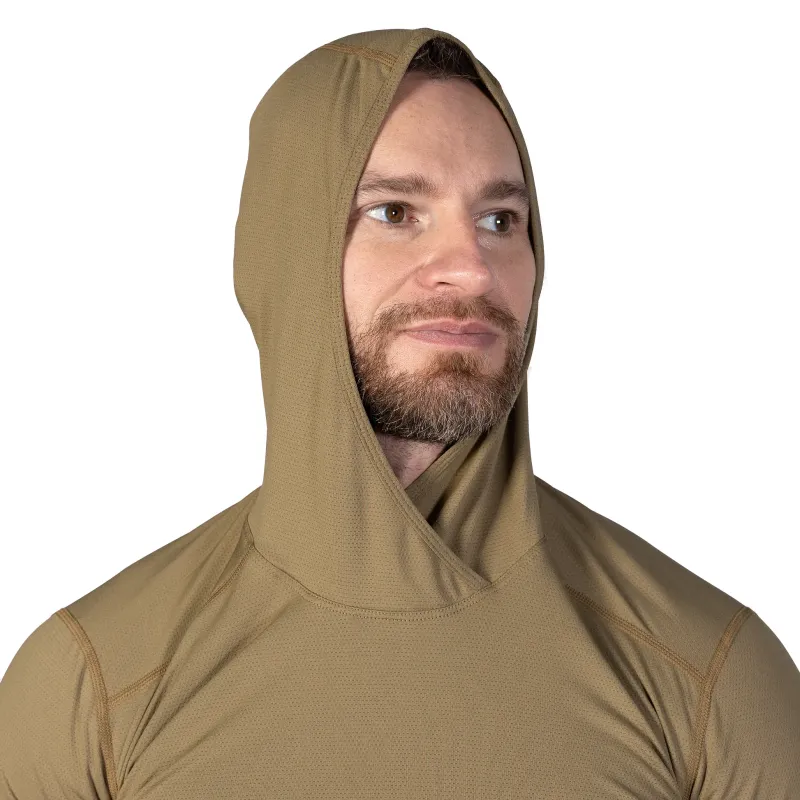 Лонгслів Chiton Hood 2.0 CoolPass ThermoGrid Tan (9537)