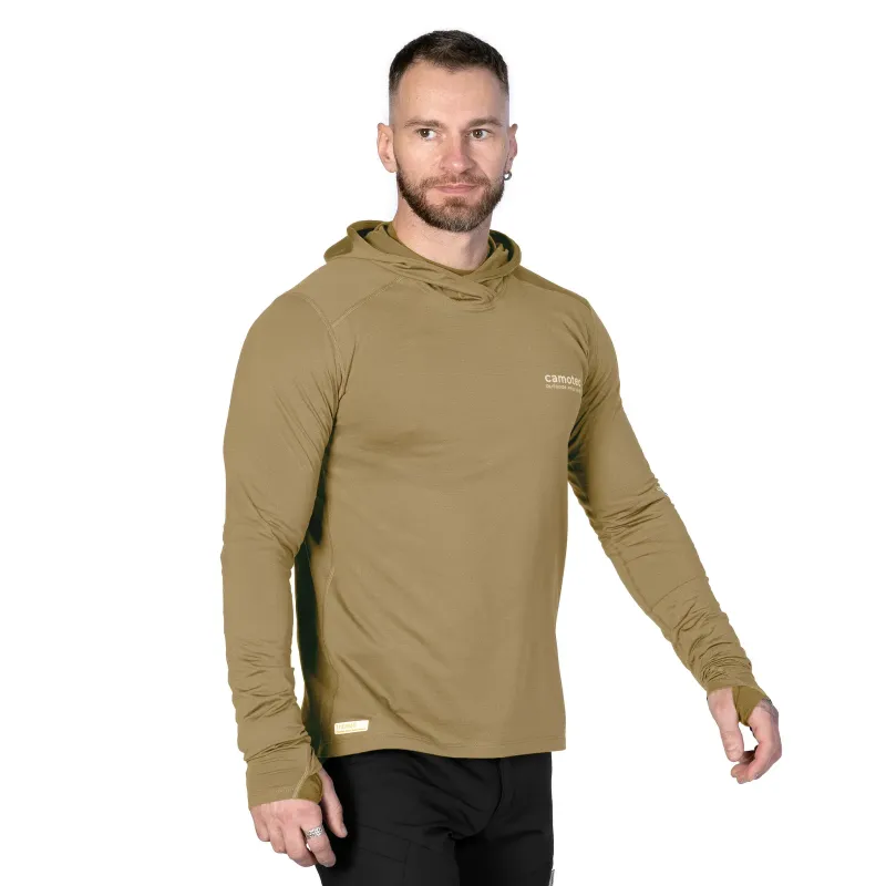 Лонгслів Chiton Hood 2.0 CoolPass ThermoGrid Tan (9537)