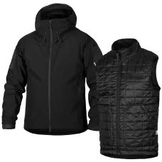 Комплект 2в1 Куртка SoftShell з жилеткою Чорний