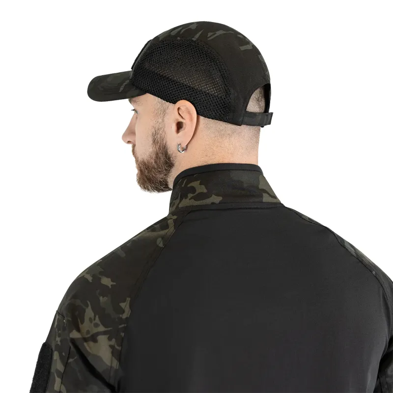 Бейсболка 5Panel Mesh Tactic Twill MC Black (9684)