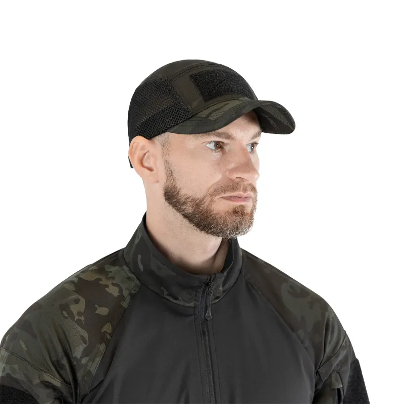 Бейсболка 5Panel Mesh Tactic Twill MC Black (9684)