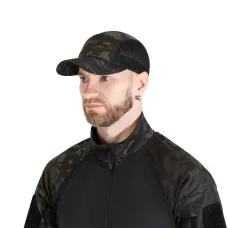 Бейсболка 5Panel Mesh Twill MC Black (9685)