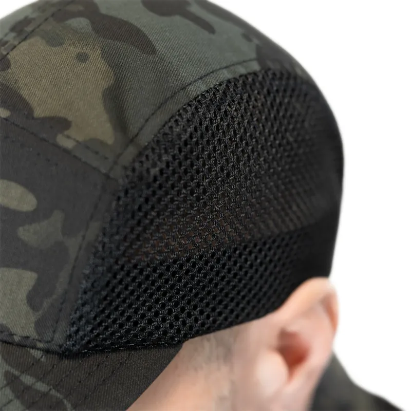 Бейсболка 5Panel Mesh Twill MC Black (9685)