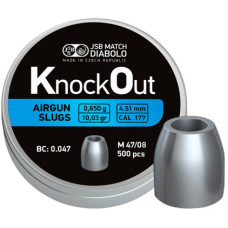 Пульки JSB Diabolo KnockOut Slugs (4.51 мм, 0.65 гр, 500 шт.)