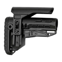 DLG TBS Compact PCP (Mil-Spec) Stock with Adjustable Cheek Rest, Black