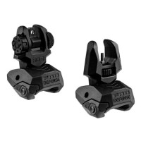 Set: FAB Defense FRBS Black rear and front sights for Picatinny rail