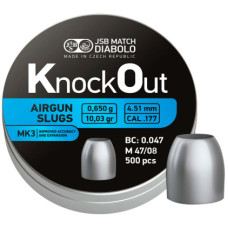 Пульки JSB Diabolo KnockOut Slugs MK3 (4.51 мм, 0.65 гр, 500 шт.)
