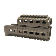 Цевье DLG Tactical (DLG-099) для АК-47/74 c 2-мя планками Picatinny + слоты M-LOK (полимер) койот