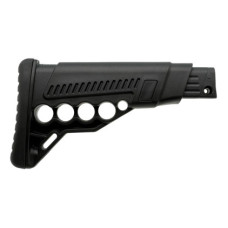 Телескопический приклад DLG Tactical TBS Utility (DLG-081) для помповых ружей Remington, Mossberg, Maverick (черный) с патронташем
