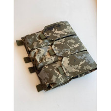 Підсумок потрійний для магазинів АК закритий з MOLLE на кнопках(Піксель)