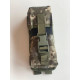Closed-top AK double magazine pouch with Fastex buckle and snaps (Pixel)