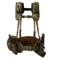 Ремінно-плечова система мультикам РПС Warbelt Molle з підсумками. Мультикам