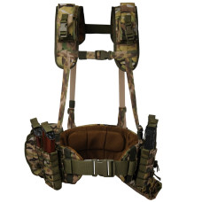 Ременно-плечевая система мультикам РПС Warbelt Molle с подсумками. Мультикам (00000002207)
