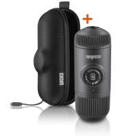 Wacaco Nanopresso Portable Espresso Maker, Gray, with Case