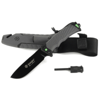 Ganzo G8012V2-GY Gray Knife (G8012V2-GY) with Paracord