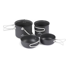 Набор посуды (2 кастрюли, 2 крышки) Naturehike NH18T018-G, алюминий