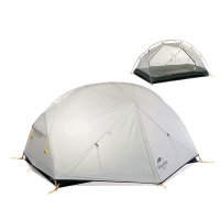Naturehike Mongar NH17T007-M Ultralight Two-Person Tent with Footprint, 20D, Gray