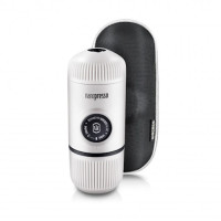 Wacaco Nanopresso Portable Espresso Maker, White, with Case