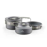 Cookware set (pot, pan, kettle) Naturehike CNK2450CF010, aluminum