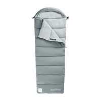 Sleeping Bag with Hood and Standard Stuff Sack Naturehike M300 CNK2350WS023, Gray, Left