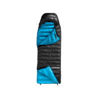 Naturehike CW400 NH18C400-D Down Sleeping Bag, Size M, Black/Blue