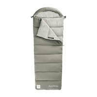 Sleeping Bag with Hood and Standard Stuff Sack Naturehike M400 CNK2350WS023, (1°C), Right Zip, Green