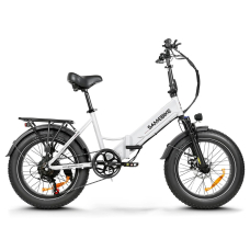 Электровелосипед Samebike LOTDM200-II (750 Вт, 13 А*ч, 48 В), колеса 20", с ручкой газа, белый