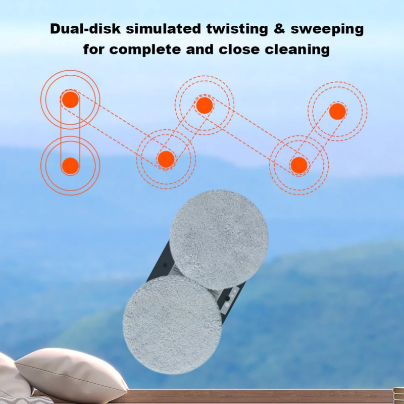 Liectroux HCR-09 Window Cleaning Robot, no spray function, white, home appliances