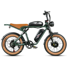 Электровелосипед SAMEBIKE M20 III (2000 Вт; 36 А*ч; 48 В), колеса 20", с ручкой газа, зеленый