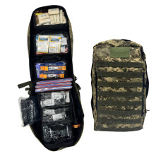 Medic First-Aid Kit (Tactical Backpack) with CAT 7 Tourniquets (MoH Order No. 6, 05.01.2017)