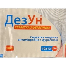 Серветка антимікробна з фурагіном «ДезУн» Zentex