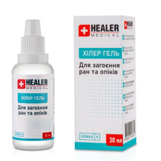 Гель для загоєння ран та опіків HEALER® GEL MEDICAL 30мл. - HEALER Medical