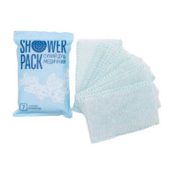 Ducha seca médica (7 manoplas de espuma) Shower Pack
