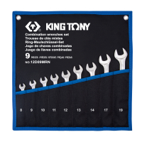Combination Wrench Set 8-19mm, 9 pcs in a Terylene Pouch