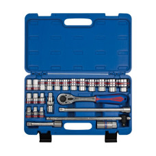 Набор головок 1/2" 24 ед. 12-ти гранные,короткие, дюймовые 1/2"-1-1/4" в кейсе