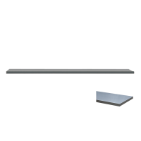 Stainless steel countertop for cabinet