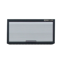 Wall-mounted gray box 680x280x350 mm