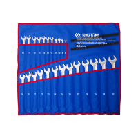 Combination wrench set, long (6-32mm), 24 pcs in a terylene pouch